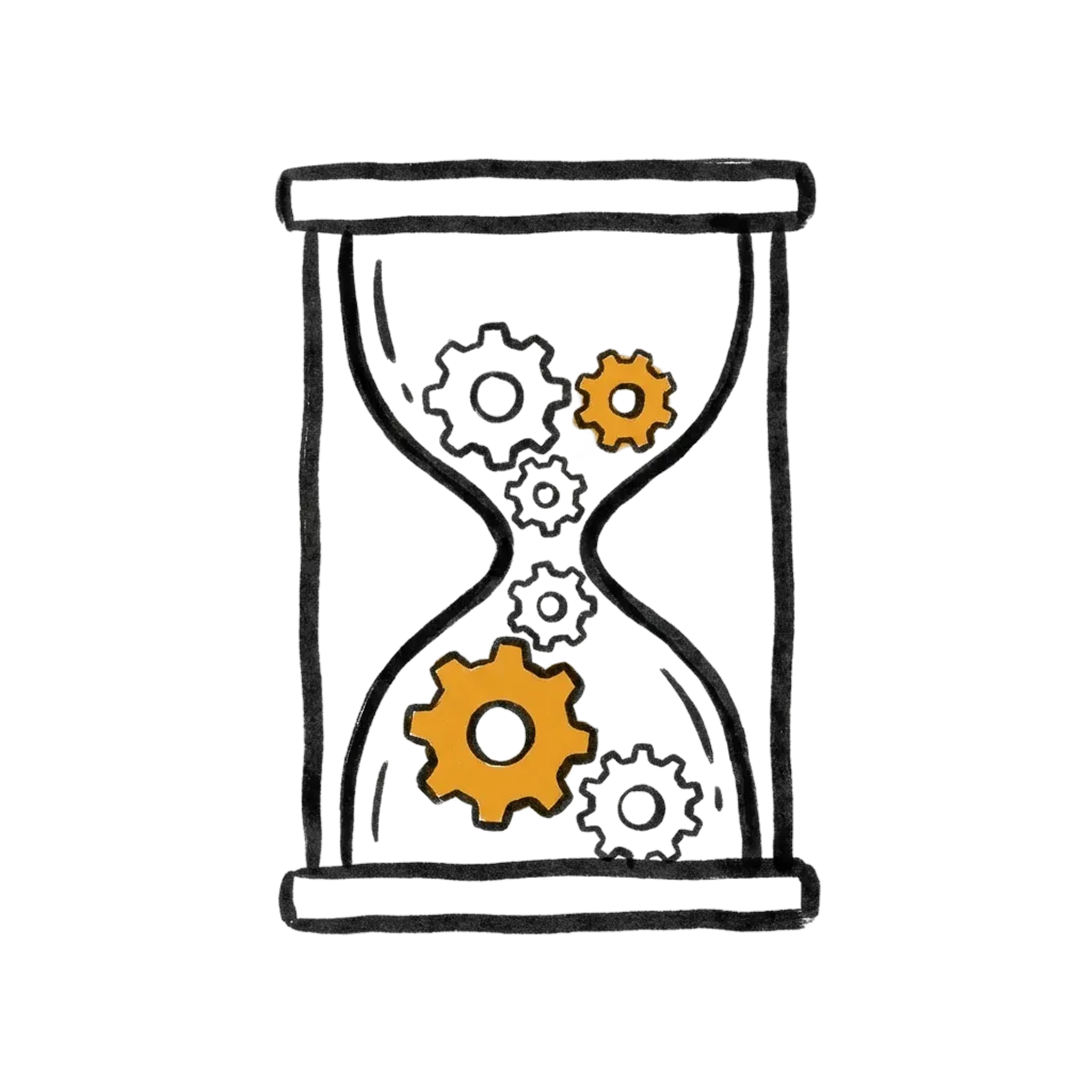 Hourglass editorial mark